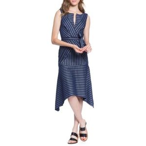 Tracy Reese Directional Stripe A-Line Dress